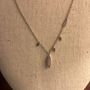 Pretty gold Stella and dot layering necklace adjustable to three lengths. EUC